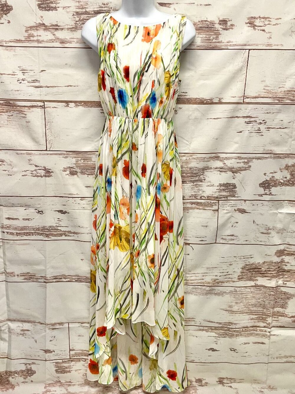 Alice + Olivia Mel Exotic Poppy Midi Dress